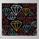 Buscar diamantes negros posters Blanco