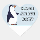 Buscar hielo corazon pegatinas Pingüino