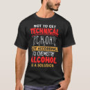 Buscar el alcohol es una solución camisetas Técnico