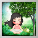 Buscar meditación posters Chica