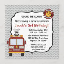 Buscar fiesta del camión invitaciones de cumpleaños Chico