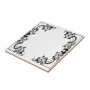 Buscar damasco blanco y negro azulejos Vintage