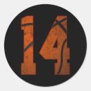 Buscar catorce pegatinas Viejo