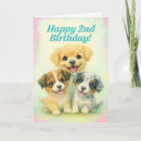 Buscar segundo tarjetas de cumpleaños Niño