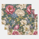 Buscar vintage floral papel de regalo Flores