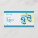 Buscar sandalias tarjetas de visita Azul