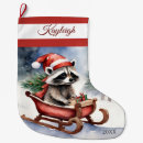 Buscar mapache calcetines navideños Adorable