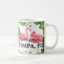 Buscar flamencos rosados tazas Tropical