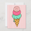 Buscar del cono de helado invitaciones Retro