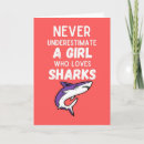 Buscar tiburón lindo tarjetas Rosa