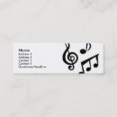Buscar banda música de tarjetas de visita Danza