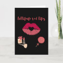 Buscar labios rojos tarjetas Lápiz labial rojo
