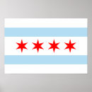 Buscar rayas azules y blancas posters Rojo