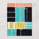 Buscar negro y turquesa postales Abstracto