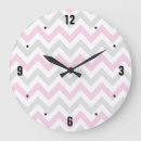 Buscar zigzag rosado relojes de pared Gris
