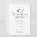Buscar 40 boda aniversario invitaciones Para todos