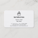 Buscar cocido tarjetas de visita Café