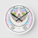 Buscar gato cheshire relojes de pared Alice en wonderland