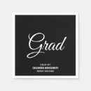 Buscar graduación servilletas Negro