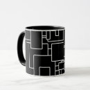 Buscar geométrico tazas Blanco