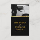 Buscar taxi la ciudad de tarjetas de visita Limusina