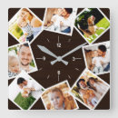 Buscar madera marrón relojes de pared Familia