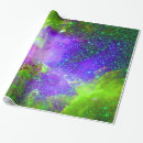 Buscar nebulosa papel de regalo Morado