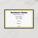 Buscar tamaño estándar tarjetas de visita Elegante