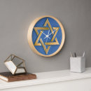 Buscar judaica relojes de pared Estrella de david