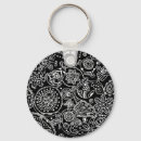 Buscar ornamental llaveros Negro