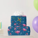 Buscar flamencos papel de regalo Navidad tropical