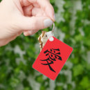 Buscar amor en japonés llaveros Rojo