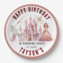 Buscar princesa papel platos Celebración real