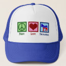 Buscar amor de la paz gorras Político