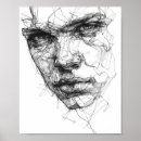 Buscar dibujo lineal posters Cara