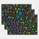 Buscar notas musicales papel de regalo Amante de la música