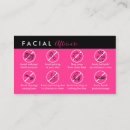 Buscar facial tarjetas de visita Maquillaje