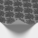 Buscar damasco negro papel de regalo Elegante