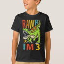 Buscar cumpleaños de 3 años camisetas T rex