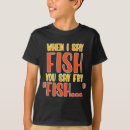 Buscar pescado camisetas Lago