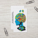 Buscar cerebro tarjetas de visita Psicólogo