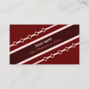 Buscar rayas rojas tarjetas de visita Clientes