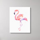 Buscar flamencos rosados lienzos Acuarela