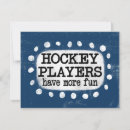 Buscar hockey tarjetas Jugador de hockey