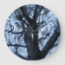 Buscar silueta del árbol relojes de pared Atardecer