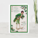 Buscar poema irlandés tarjetas Vintage