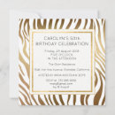 Buscar zebra invitaciones Oro