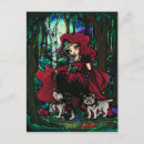 Buscar hada roja postales Rojo