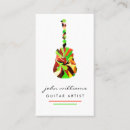 Buscar director musical tarjetas de visita Guitarra