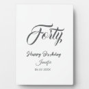 Buscar feliz cumpleaños placas fotograbadas 10 20 30 40